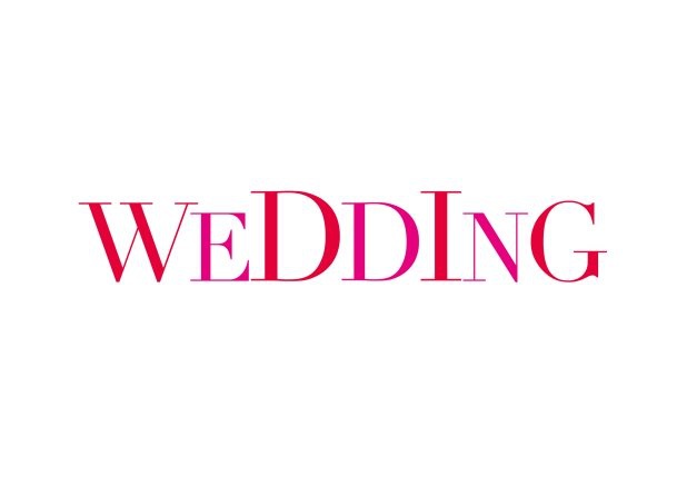 White online wedding invitation with the word "wedding".