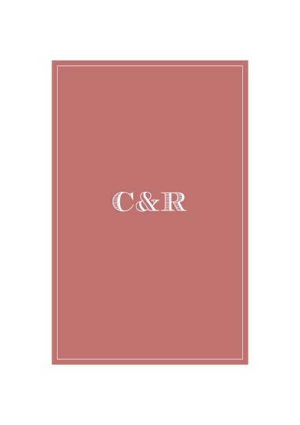 Online Classic Wedding invitation card with beautifully placed text field in various colors. Pink.